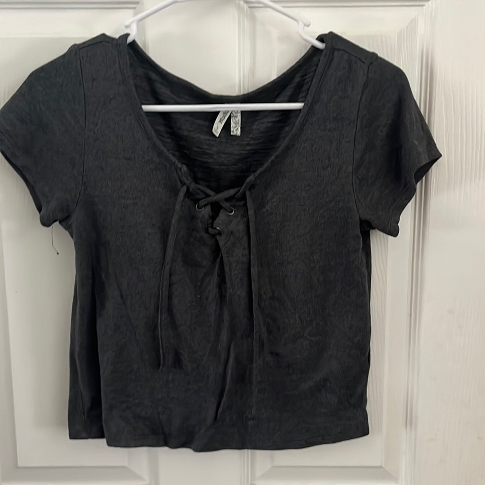Grey crop top